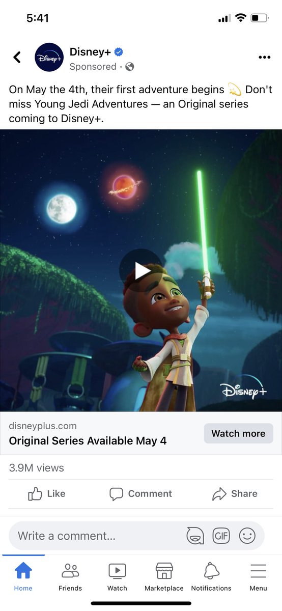 dav_niz's tweet photo. Saw this ad and subsequent comment on Facebook #starwars #youngjediadventures #younglings https://t.co/sCS3KqLQe7