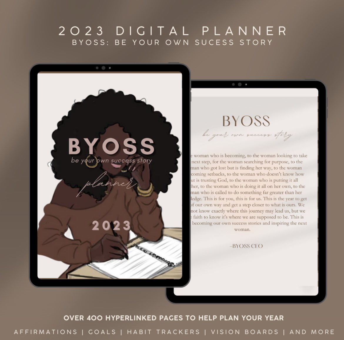 sylivialove's tweet photo. This is your sign to get BYOSS: Be Your Own Success Story Digital Planner that @Daanniieeb came out with 🤩… I be feeling productive af bc I get to use my iPad 🤭

https://t.co/BNGPqC2ToW https://t.co/BKpI0KUpWa