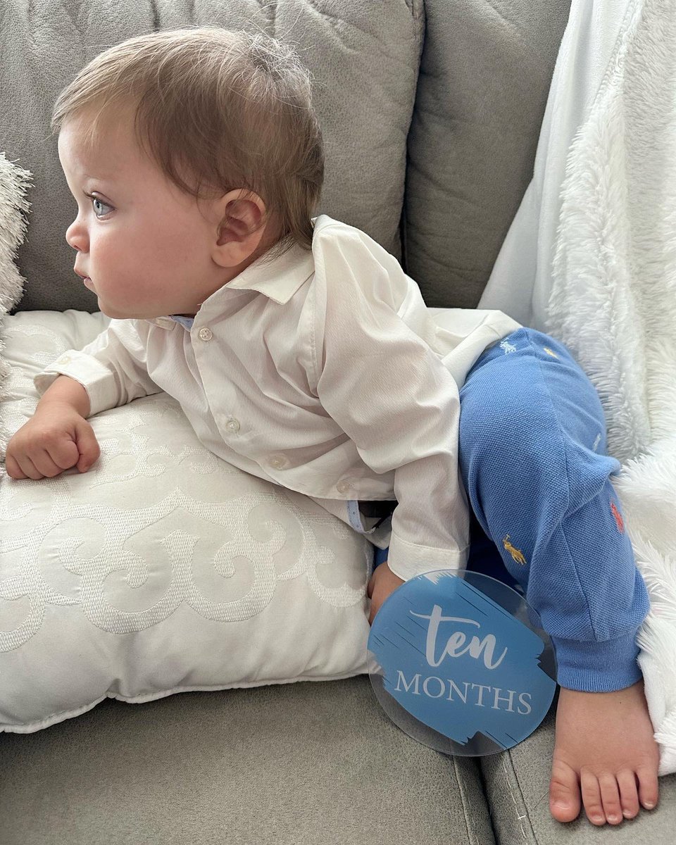My prince is 10 months old 😍💙