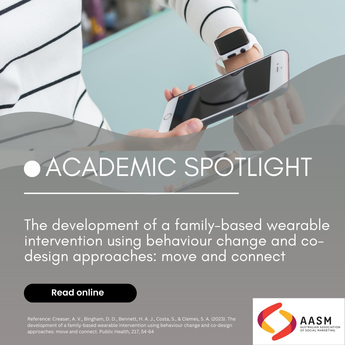 This study aims to use co-design workshops and an evidence-based theoretical framework (the Behaviour Change Wheel) to develop a family-based PA intervention using wearables. 

Read here: bit.ly/3njb9Rh

#socialmarketing #activitytrackers #physicalactivity