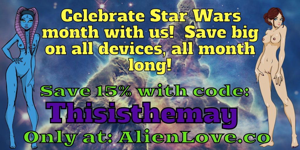 Happy Star Wars month! 
#aliensex #fantasysextoys #StarWarsDay #sextoysformen