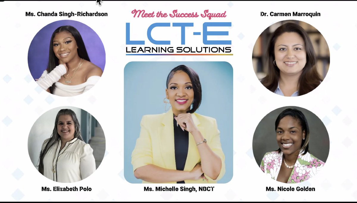 Fantastic and thoughtful webinar from the team from LCT-E Learning and @drmichellesingh. The disucssion about #ChatGBT was eye opening, it's not going anywhere and as educators thinking about how it can be used in the educational space.