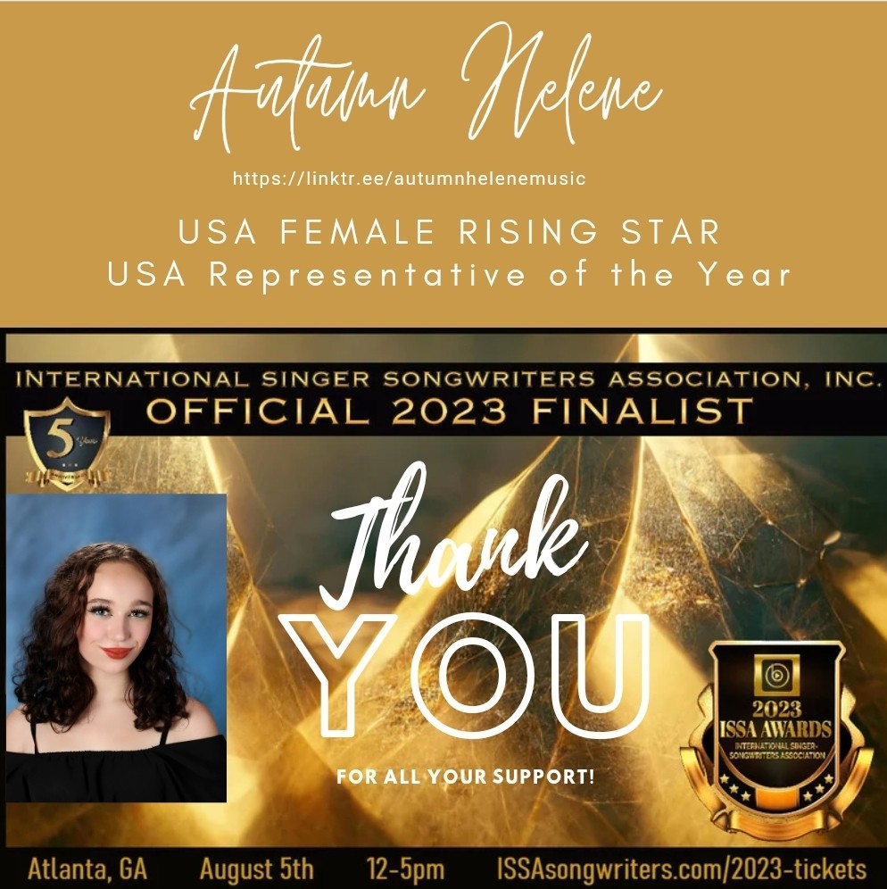 Thank you! I'm honored and grateful to my supporters for earning me finalist consideration in these two categories #2023issaawards #finalist 🩷🩷