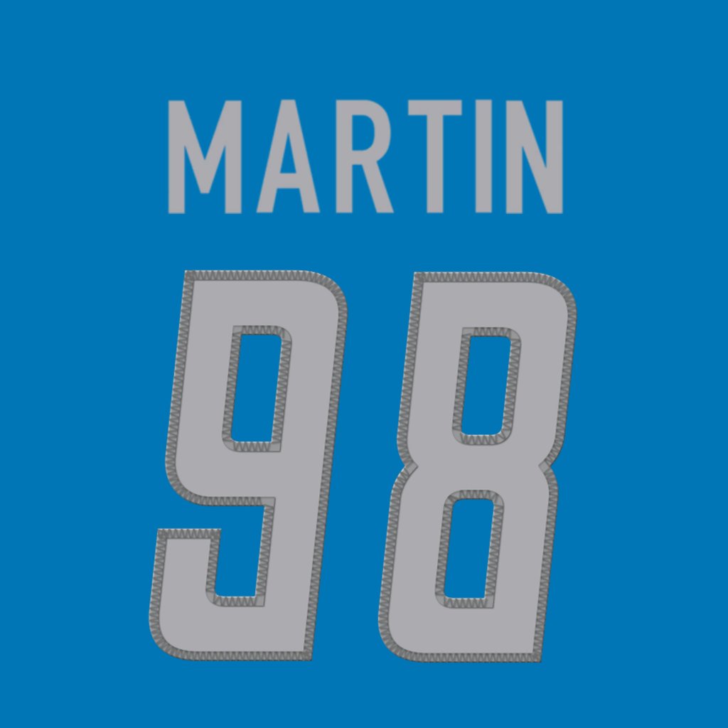 Detroit Lions DT Brodric Martin (@BrodricMartin) will wear number 98. #OnePride