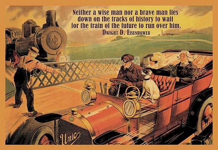 Neither a wise man nor a brave man by Dwight D. Eisenhower - Art Print #Motivational #posters LEARN MORE-->> postercrazed.com/Neither-a-wise…