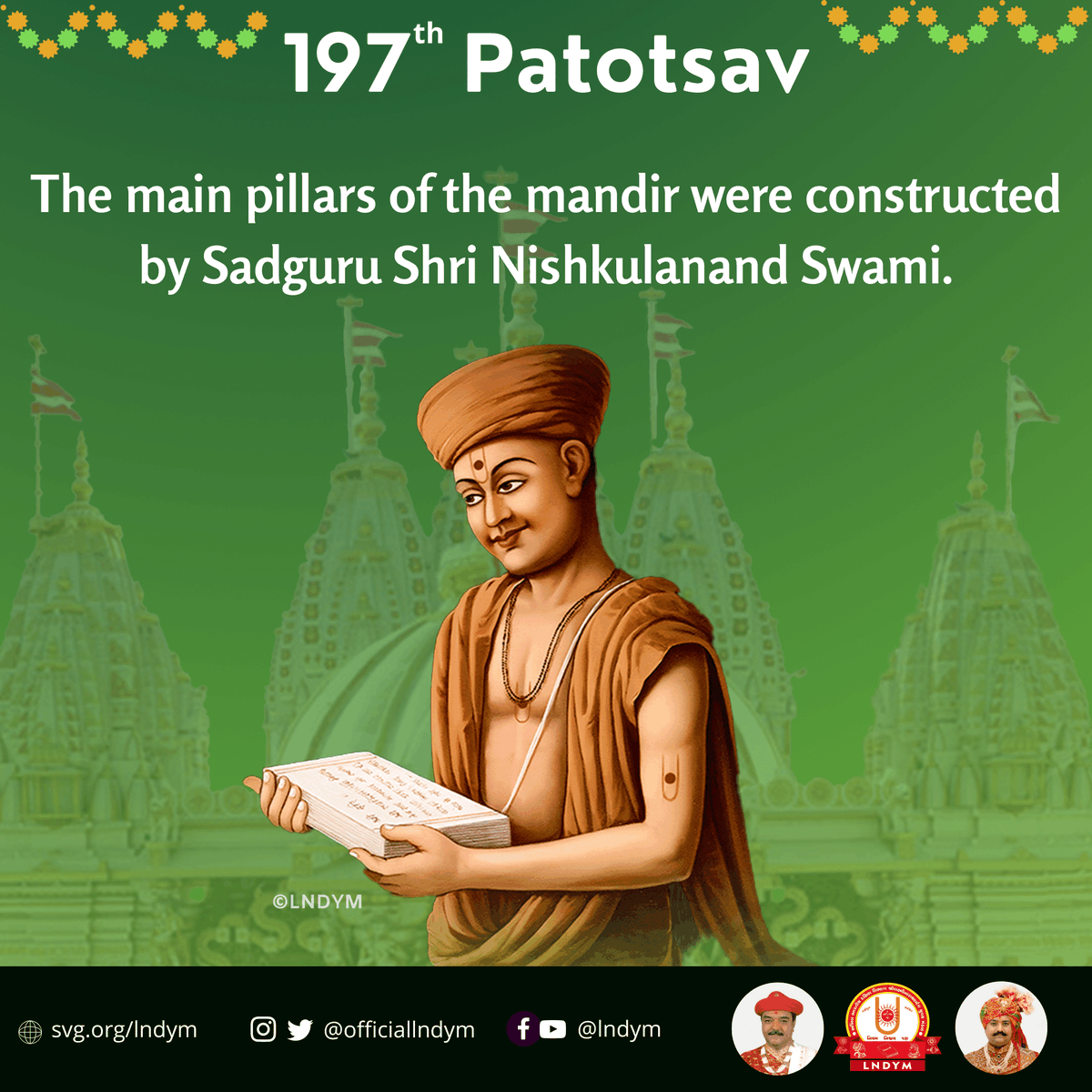 officiallndym's tweet photo. Today is the 197th Patotsav of Shri Madanmohanji Maharaj in Dholera
#Swaminarayan #LNDYM #Dharmakul #VadtalGadi #LNDev #NNDev #Dholera #Madanmohan #Madanmohanji #MadanmohanjiMaharaj https://t.co/ZaDrCjj6nc