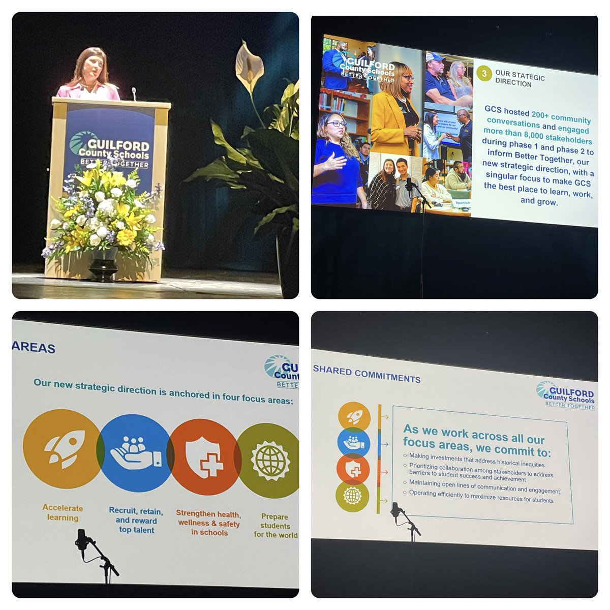 jmaness4's tweet photo. If you weren’t there, you missed out! Our wonderful superintendent @Super_GCS launched our new @GCSchoolsNC strategic direction
A night full of inspiration, hope & great things coming! And students’ performances were wonderful! #GCSBetterTogether The future is bright for GCS! https://t.co/Iufk8zwDFB
