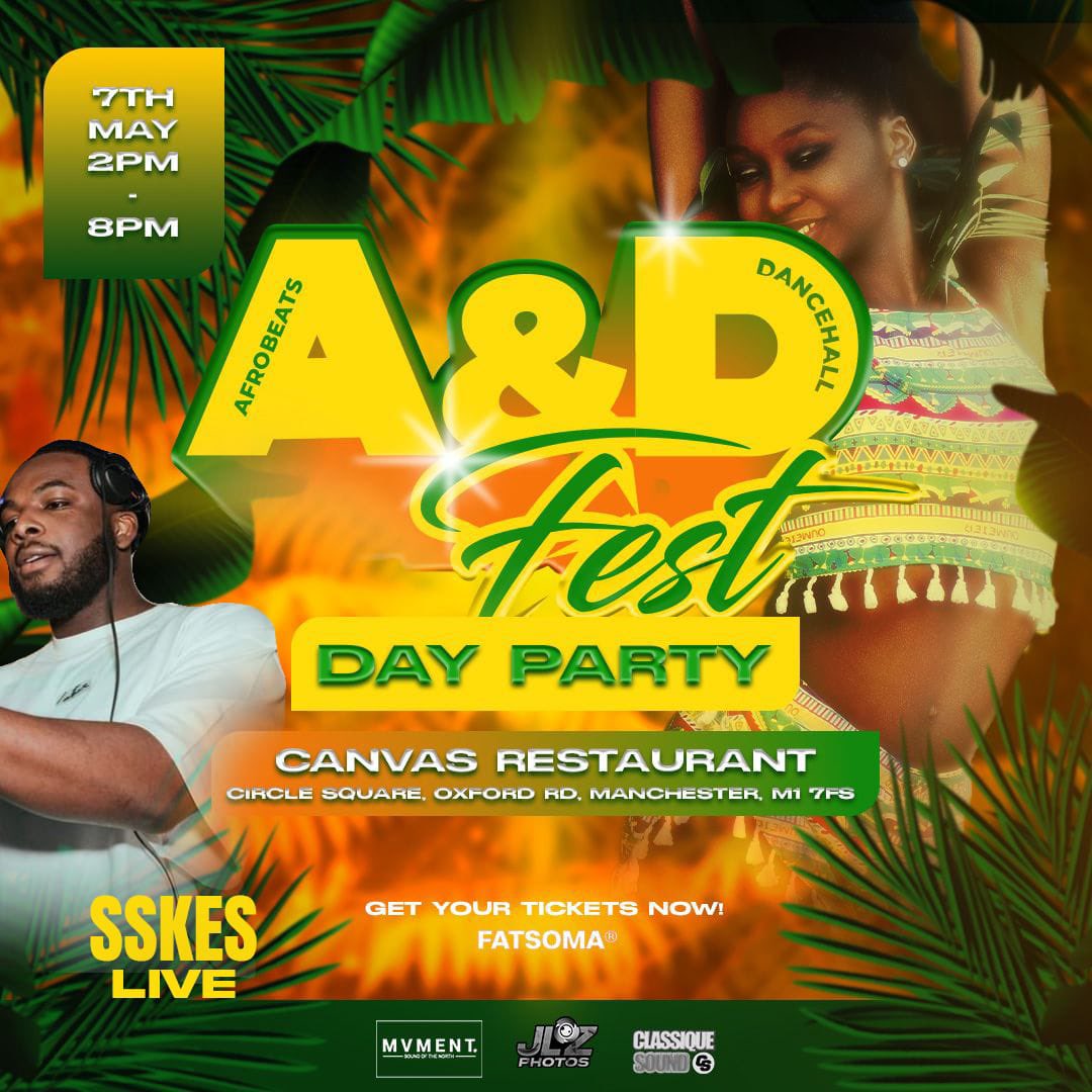 MvmentProject's tweet photo. Official @andfest Launch Event! BIG DAY PARTY ❗️
Date: Sunday 7th May (Bank Holiday) ☀️
Time: 2pm - 8pm
📍: @canvasmcr 
🎫: Fatsoma / Dice 
https://t.co/lfhyZagRDm
TAG YOUR FRIENDS !!!
#andfest #4theculture #mvmentproject https://t.co/dLgwTq2EIi