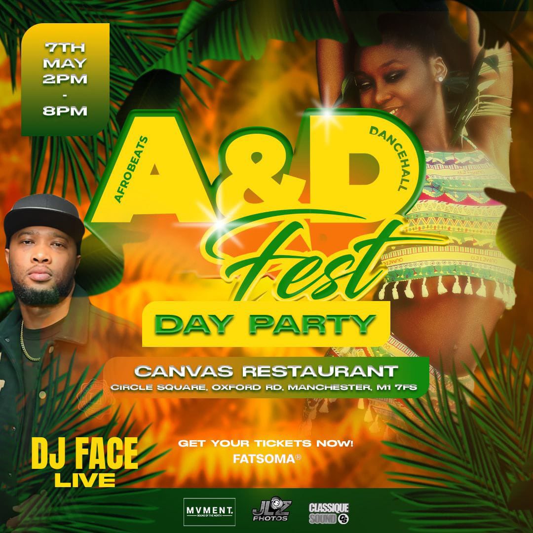 MvmentProject's tweet photo. Official @andfest Launch Event! BIG DAY PARTY ❗️
Date: Sunday 7th May (Bank Holiday) ☀️
Time: 2pm - 8pm
📍: @canvasmcr 
🎫: Fatsoma / Dice 
https://t.co/lfhyZagRDm
TAG YOUR FRIENDS !!!
#andfest #4theculture #mvmentproject https://t.co/dLgwTq2EIi