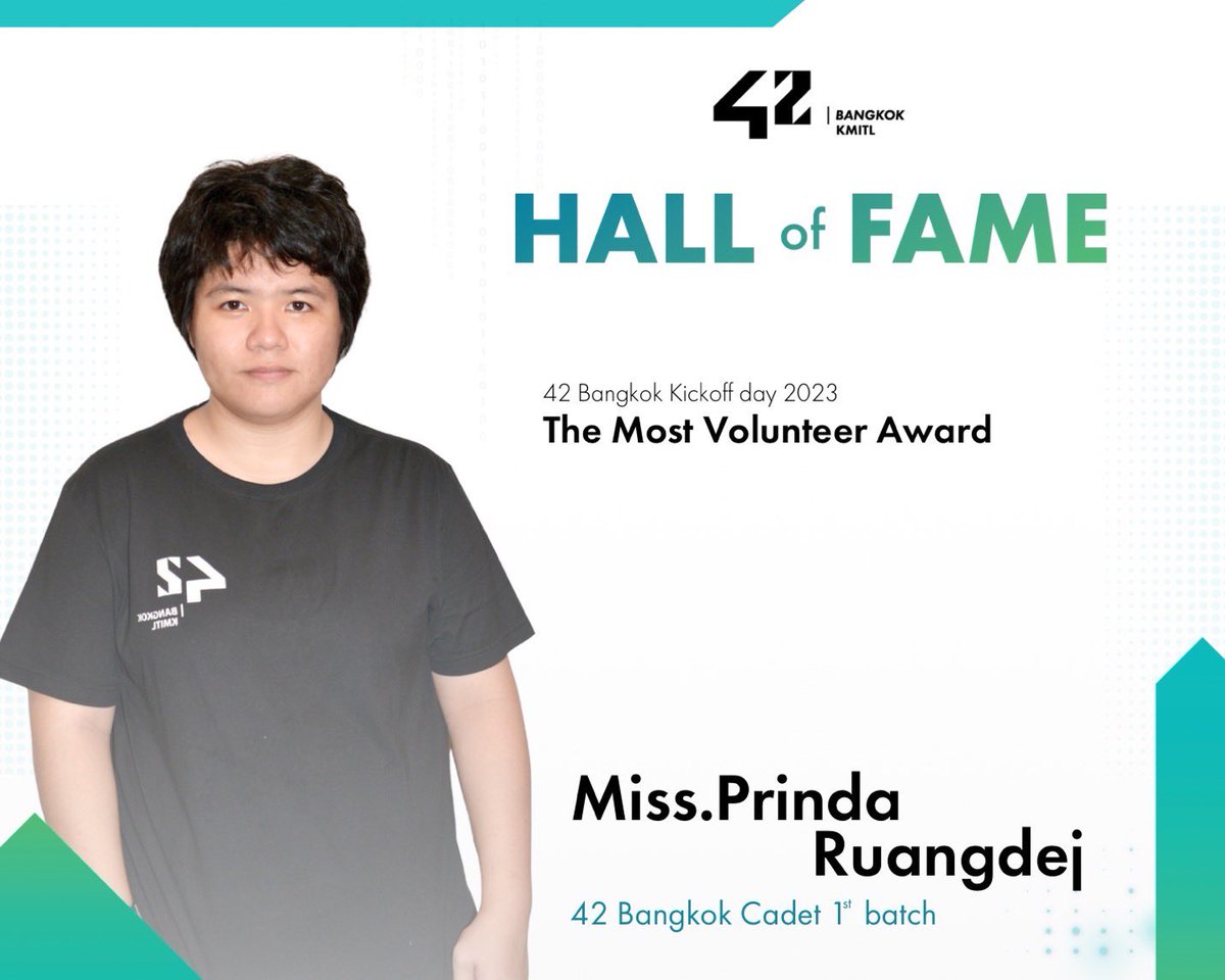 42Bangkok's tweet photo. เข้ามาเป็นส่วนหนึ่งกับครอบครัว 42 Bangkok กันนะคะ 🥰🫰🏻

#42bangkok #coding #programming https://t.co/QJv6T6DGRw