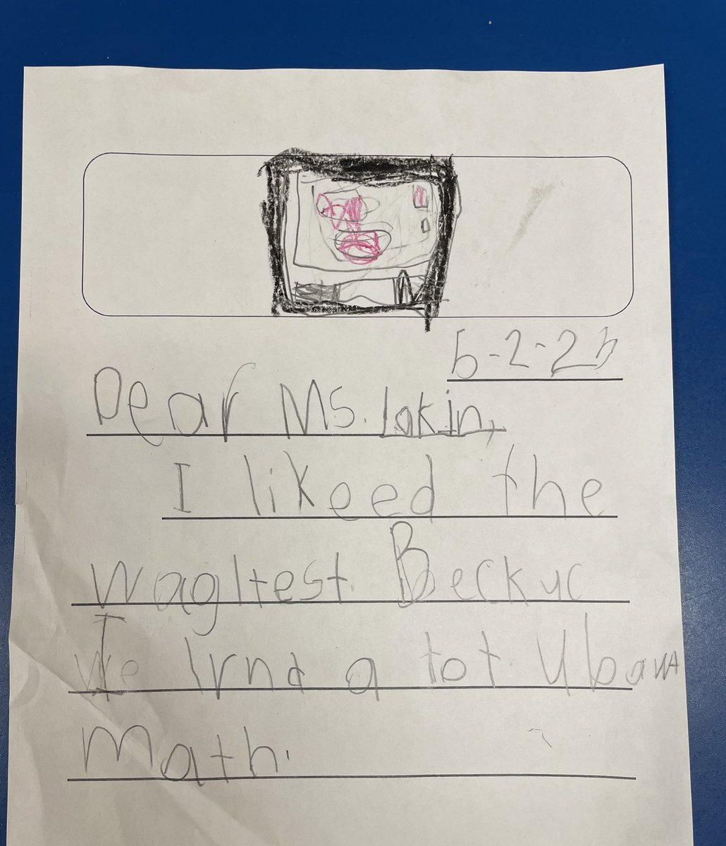 Asked students to write a letter to me to tell me what they liked this year. They did a great job!! 📝🫶🏻 <a href="/KaiserKISD/">Kaiser Elementary</a> <a href="/KleinISD/">Klein ISD</a> <a href="/KassmyaN/">Noemi Kassmya</a>