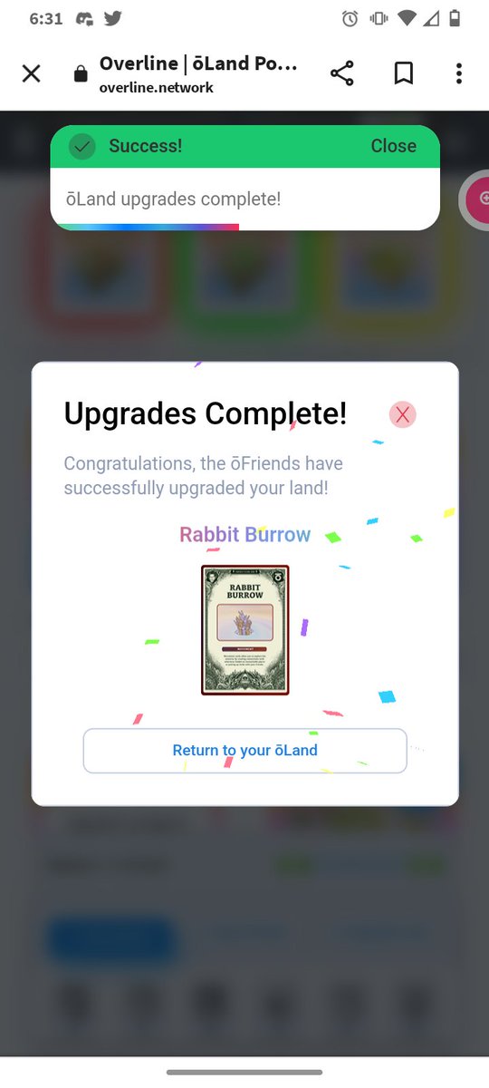 FortyAtlas2's tweet photo. @overlinenetwork #ocah #olands
Upgrade check not too bad really happy my first rabbits burrow 🐇😁 https://t.co/8Bwqi3q5Gt