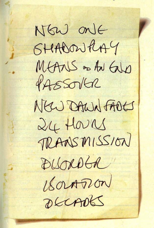The final Joy Division show was 43 years ago today on May 2, 1980 at Birmingham University. The show opened with a song dubbed “New One”, which we would all come to know as Ceremony. #JoyDivision #vinyl @joydivision @neworder @peterhook