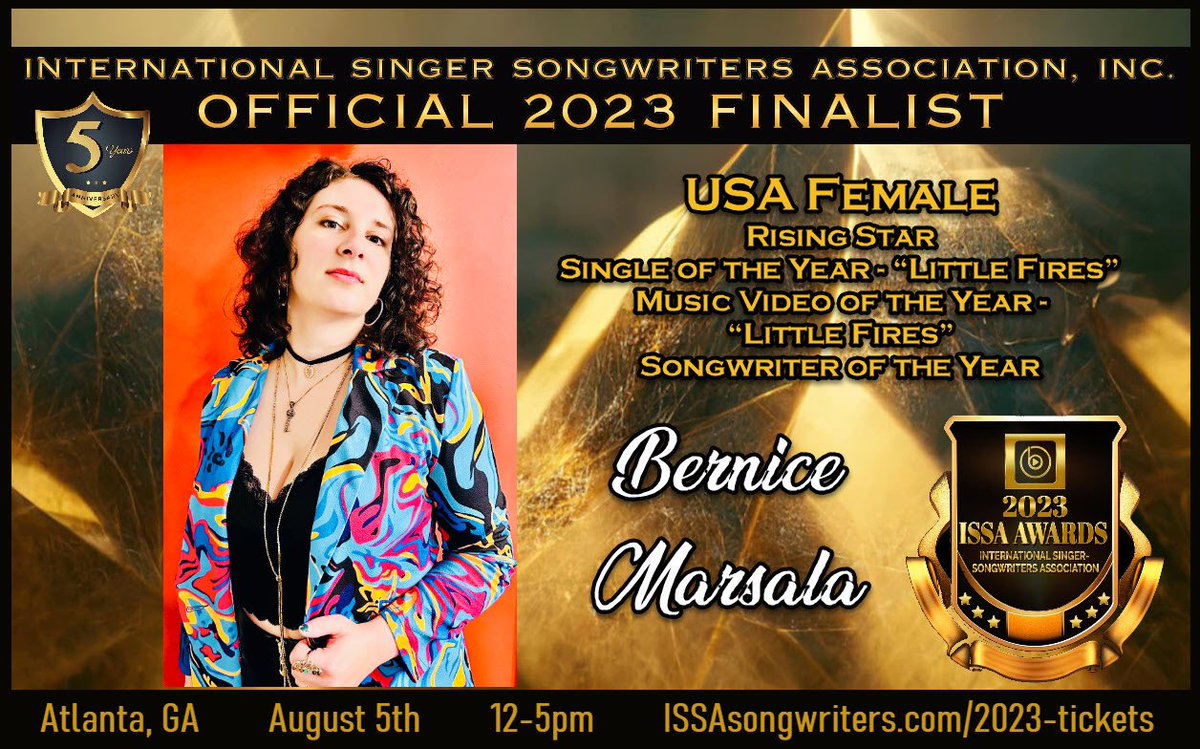 WE DID IT! I’m a finalist in 4 categories!
Thank you all so much for your votes! 🙏🏻 I couldn’t have made it this far without your support! ❤️❤️❤️
A big congratulations to all of my fellow finalists and I’ll see you in Atlanta! 🙌🏻
#2023issaawards #officialfinalist #songwriter