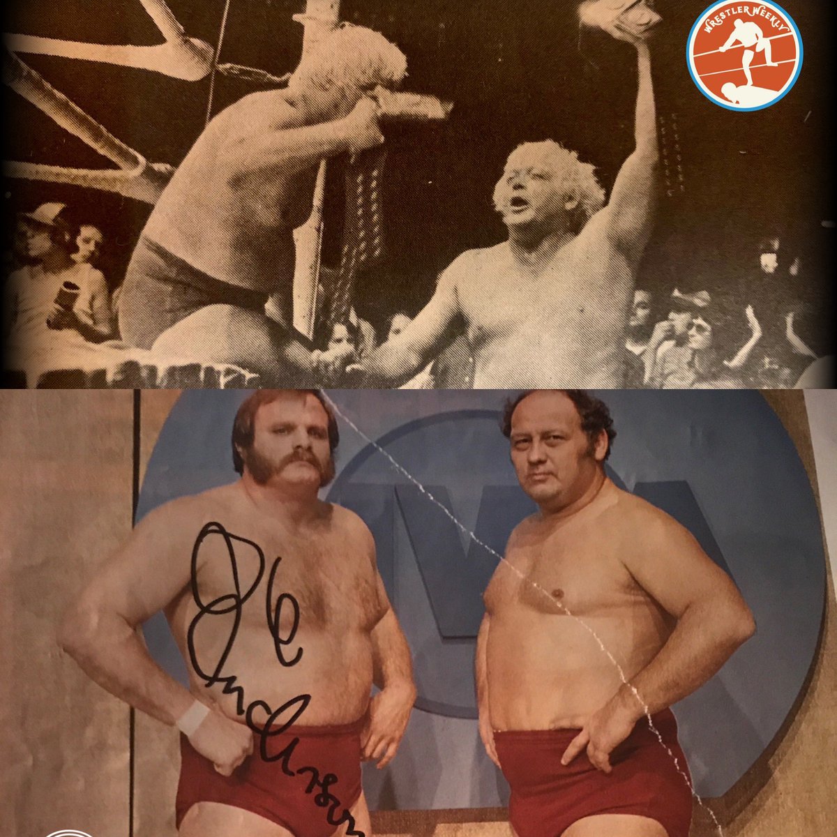 WRESTLER WEEKLY #wwTuesdayTakeaway WHAT IS YOUR DREAM TAG TEAM MATCHUP?! Mine is #TheAndersons vs #TheBlondBombers #OleAnderson & #GeneAnderson vs #RayStevens & #PatPatterson! Closest we got was 2/7/82 Ole & #StanHansen defeated them for the vacant #NWA World Tag Titles! #SR
