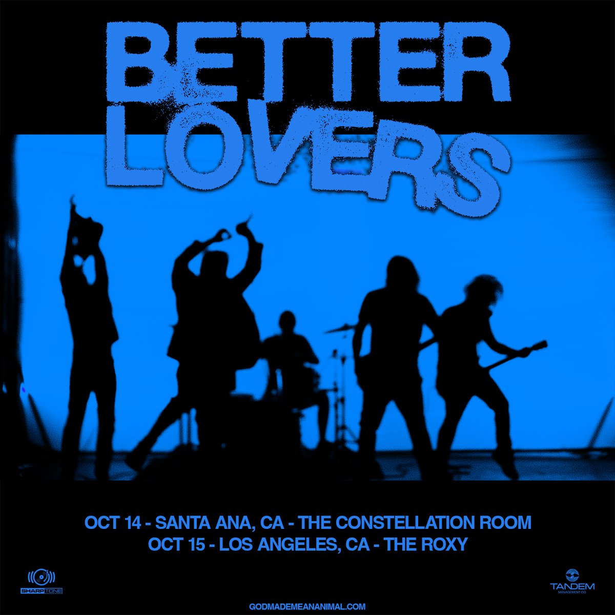 Southern California. October 2023. Tickets on sale this Friday at 10AM PT.

godmademeananimal.com