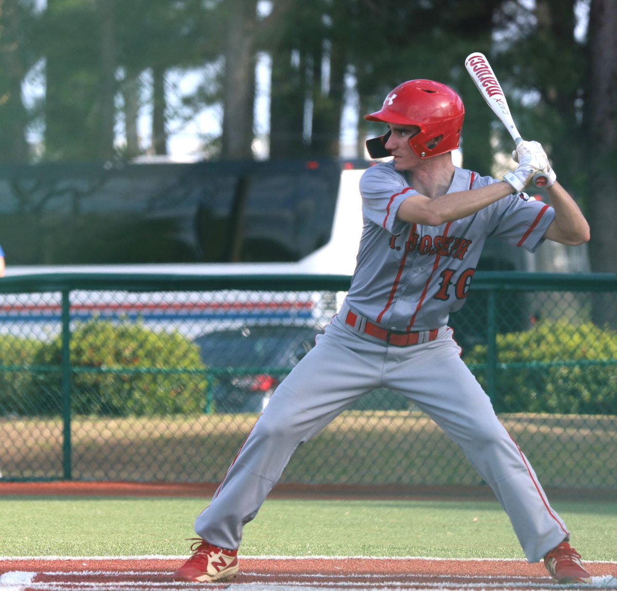 SJA_Baseball's tweet photo. @TPowellBaseball went 3-5 at the plate today with 3 runs and a RBI vs Holy Spirit. #uncommitted #2023grad https://t.co/szUJgQXnM1