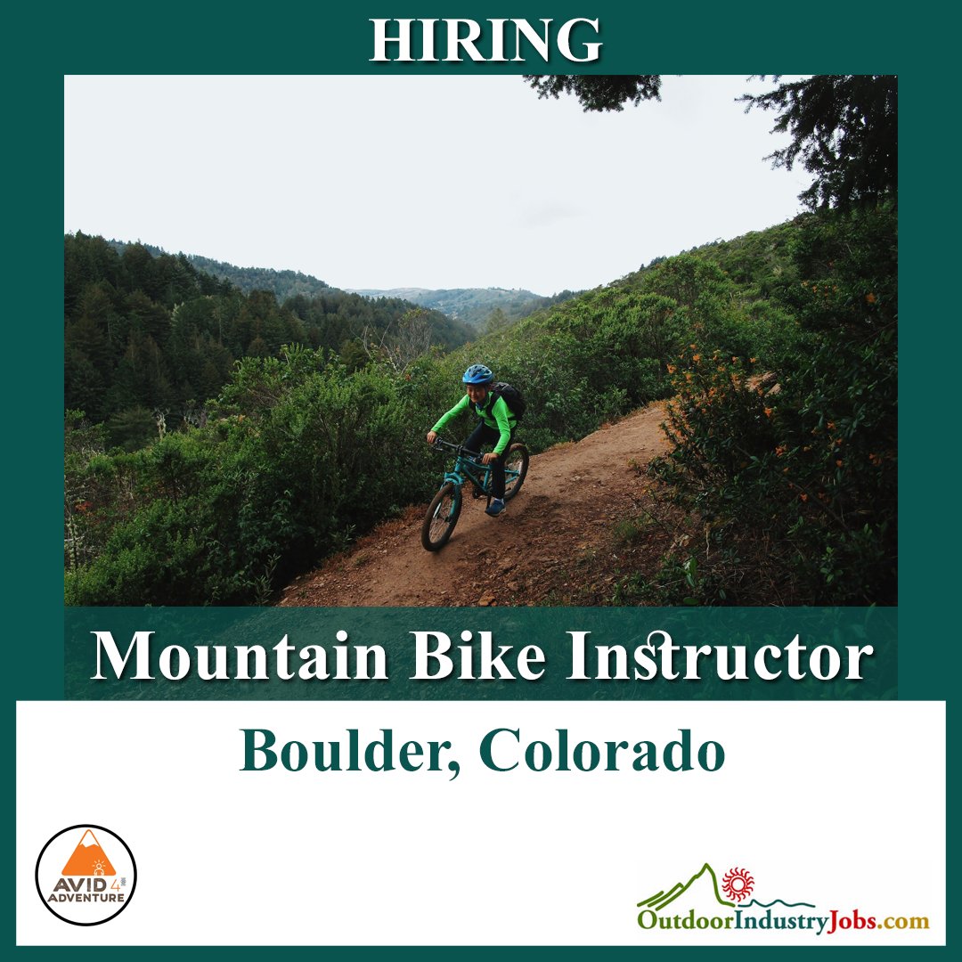 Outdoor_Jobs's tweet image. Avid4 Adventure is hiring a Mountain Biking Instructor in Boulder, Colorado.

Apply: myjob.fun/42f8ZRx

#BoulderColorado #BoulderBubble #ColoradoJobs #seasonaljobs #summerjobs #internships #summerinternship #summerjob #summerinternship2023