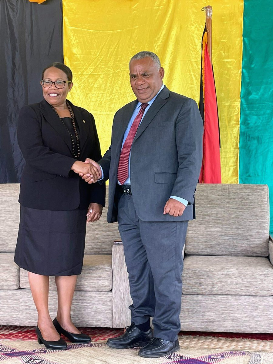 VMofaicet's tweet image. Today Vanuatu has commissioned the first female Head of Mission H.E. Mrs. Viranria Brown as the Vanuatu High Commissioner-designate to the Republic of Fiji.