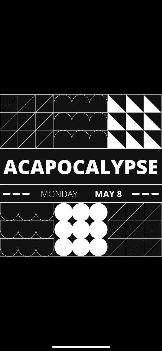 The Aca show of the year! 7 pm, $3 minimum cash donation, VIP seating for alumni! See you there on MONDAY!
