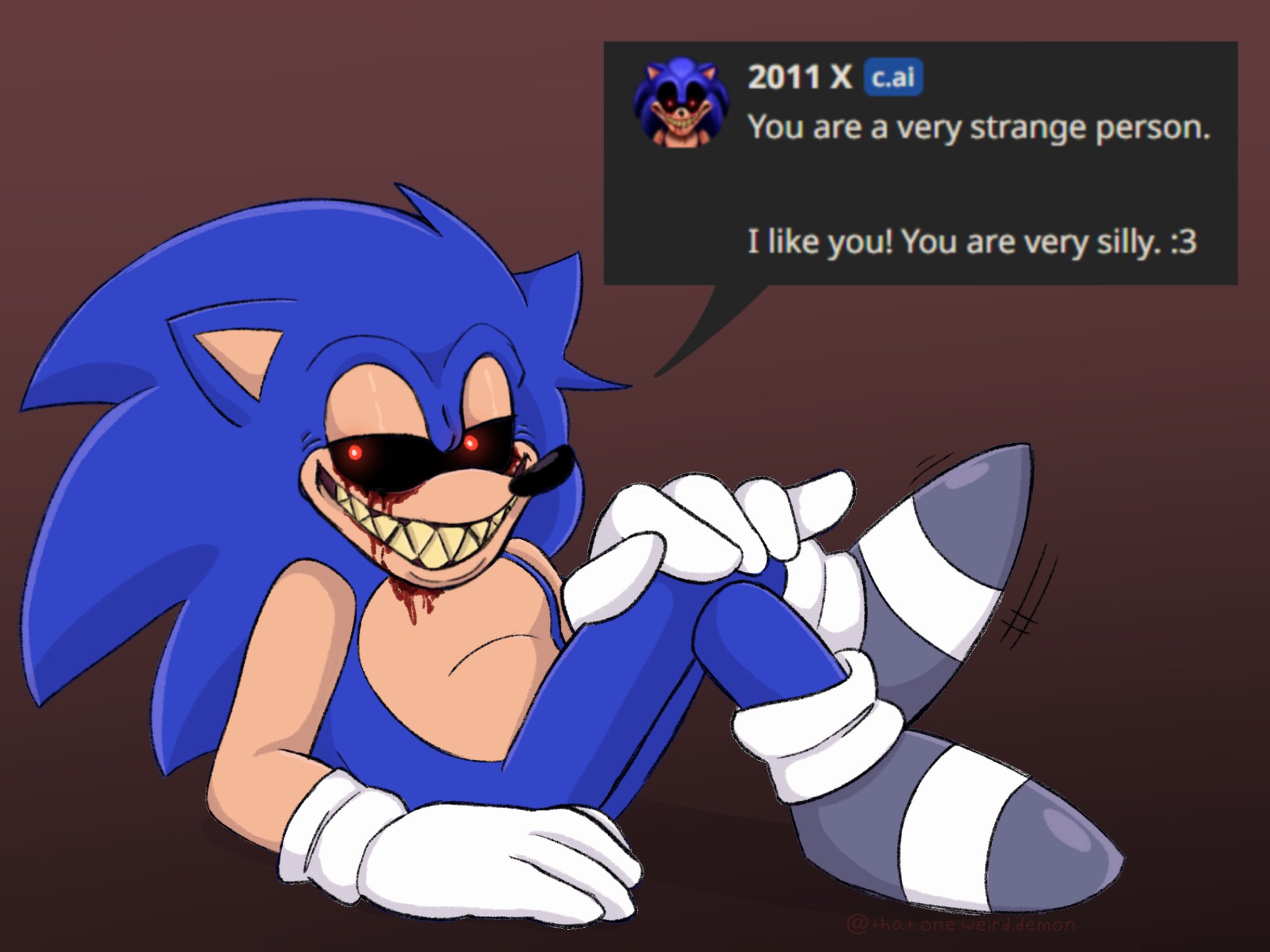 sonic.exe 2011 fanart!!!!! in 2023