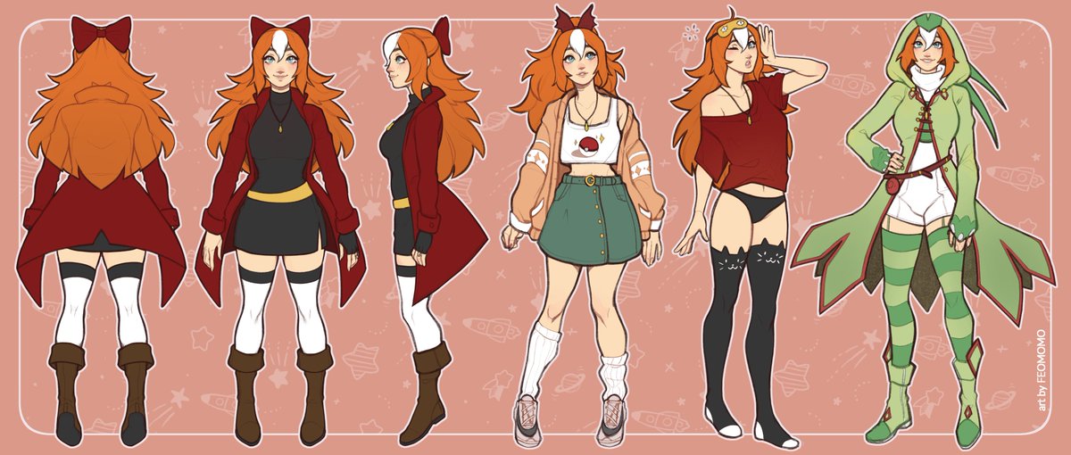 Art of the Day: Catchup! #1 
Jealousberry's Official Ref Sheet done by the amazing <a href="/FeomomoArt/">Feomomo</a>