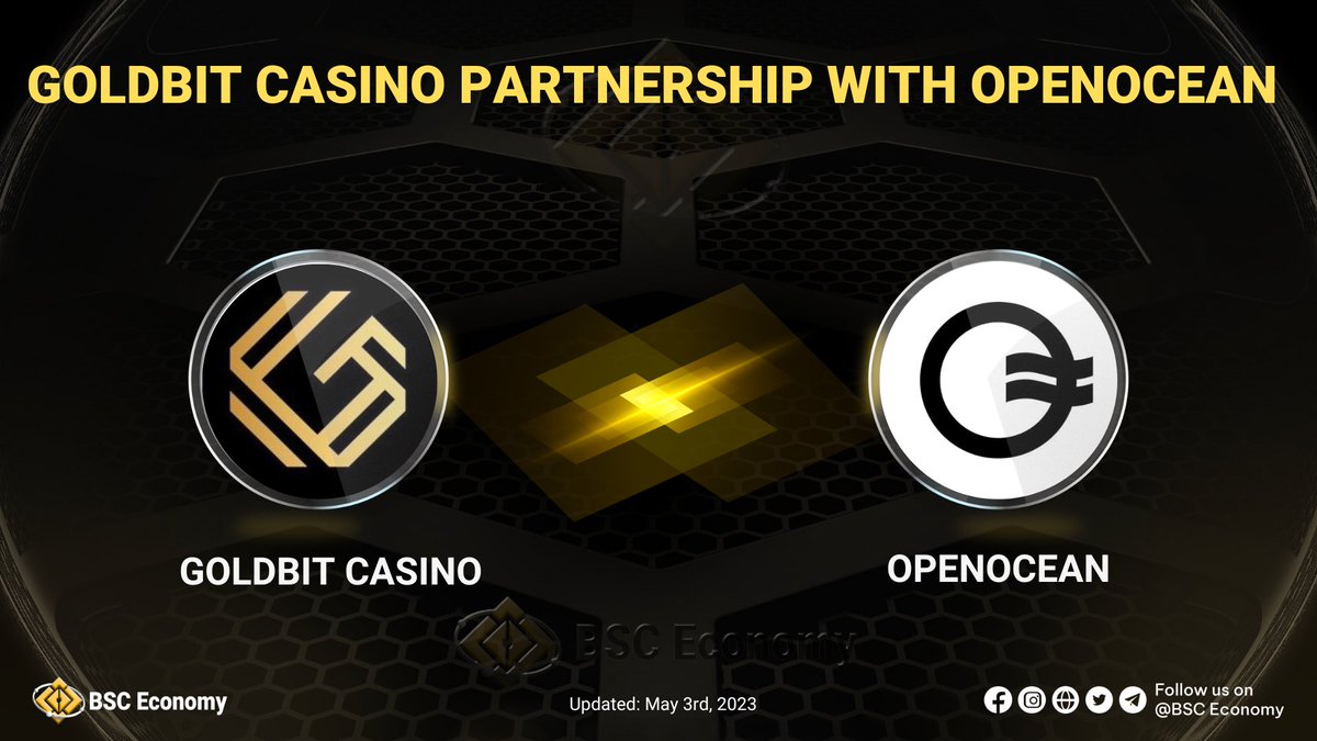 VertexsAi_'s tweet photo. ๏ธ๐@GoldBit_ partnership with @OpenOceanGlobal
๐#OpenOcean will bring their technology and $OOE token to #Goldbit's casino platform
๐This integration provides additional benefits to $OOE holders & expands #GOLDBITCASINO's reach to the #DeFi community
#BSCEconomy #BSC #BNB $BNB #BNBChain #blockchain #Web3 #Crypto #OnlineCasino #CryptoCasino $GOLD $VAI