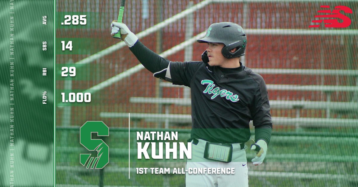 SalemBSBL's tweet photo. Congratulations to Sam Schmitt &amp; Nathan Kuhn for being awarded 1st Team All-Conference!

#ControlThePACE 🐅 https://t.co/00UeX7QZM5