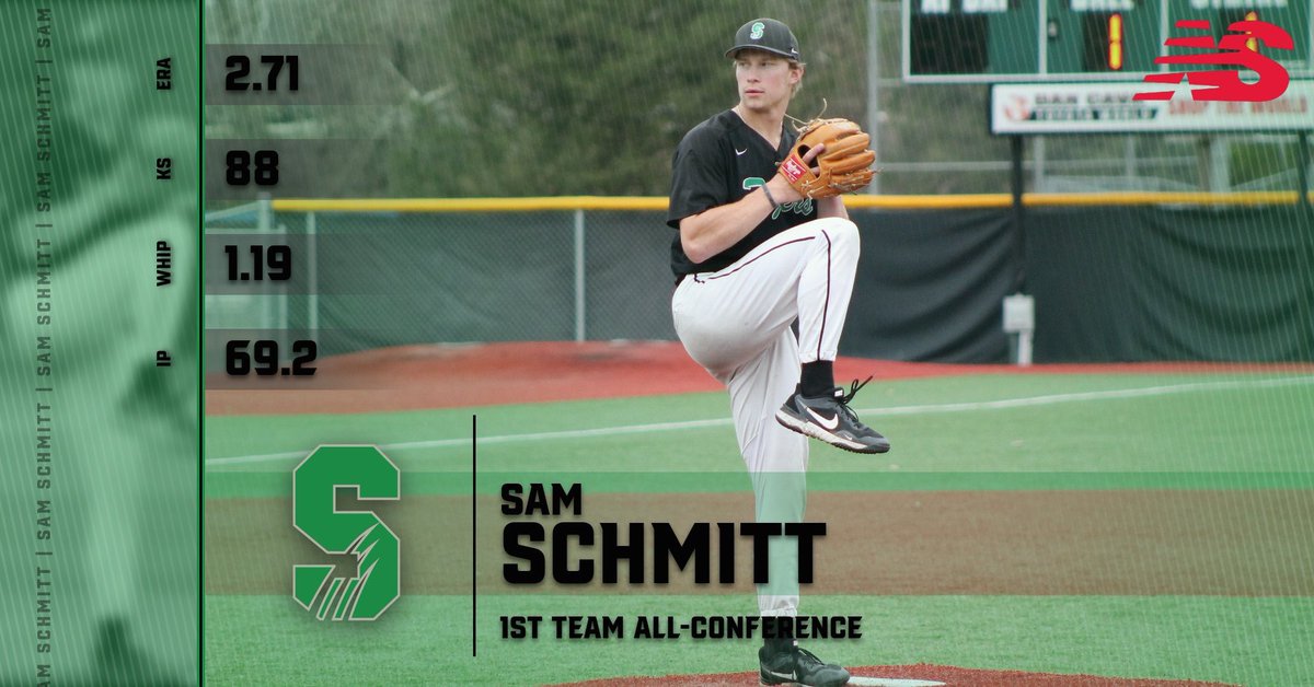 SalemBSBL's tweet photo. Congratulations to Sam Schmitt &amp; Nathan Kuhn for being awarded 1st Team All-Conference!

#ControlThePACE 🐅 https://t.co/00UeX7QZM5
