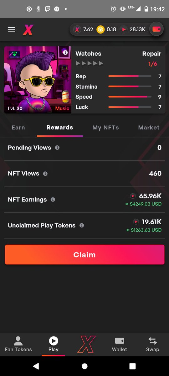 Spiralkut's tweet image. As the #1 earner on Play I thought it would be rude to not submit my #nerdarmy earnings