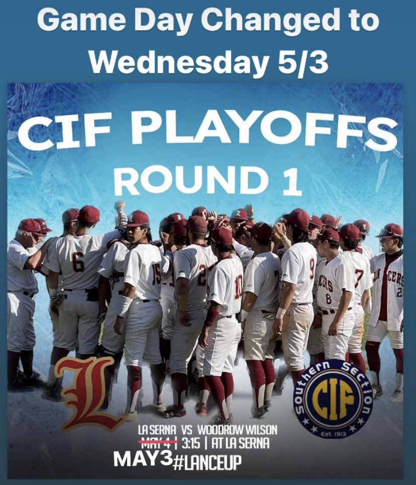 La Serna Lancers Baseball (@lslancersbb) on Twitter photo 