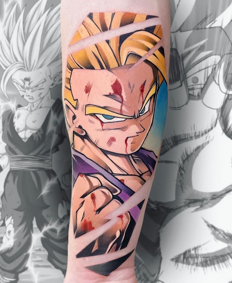 Tatuagens do anime Dragon Ball, Parte 2