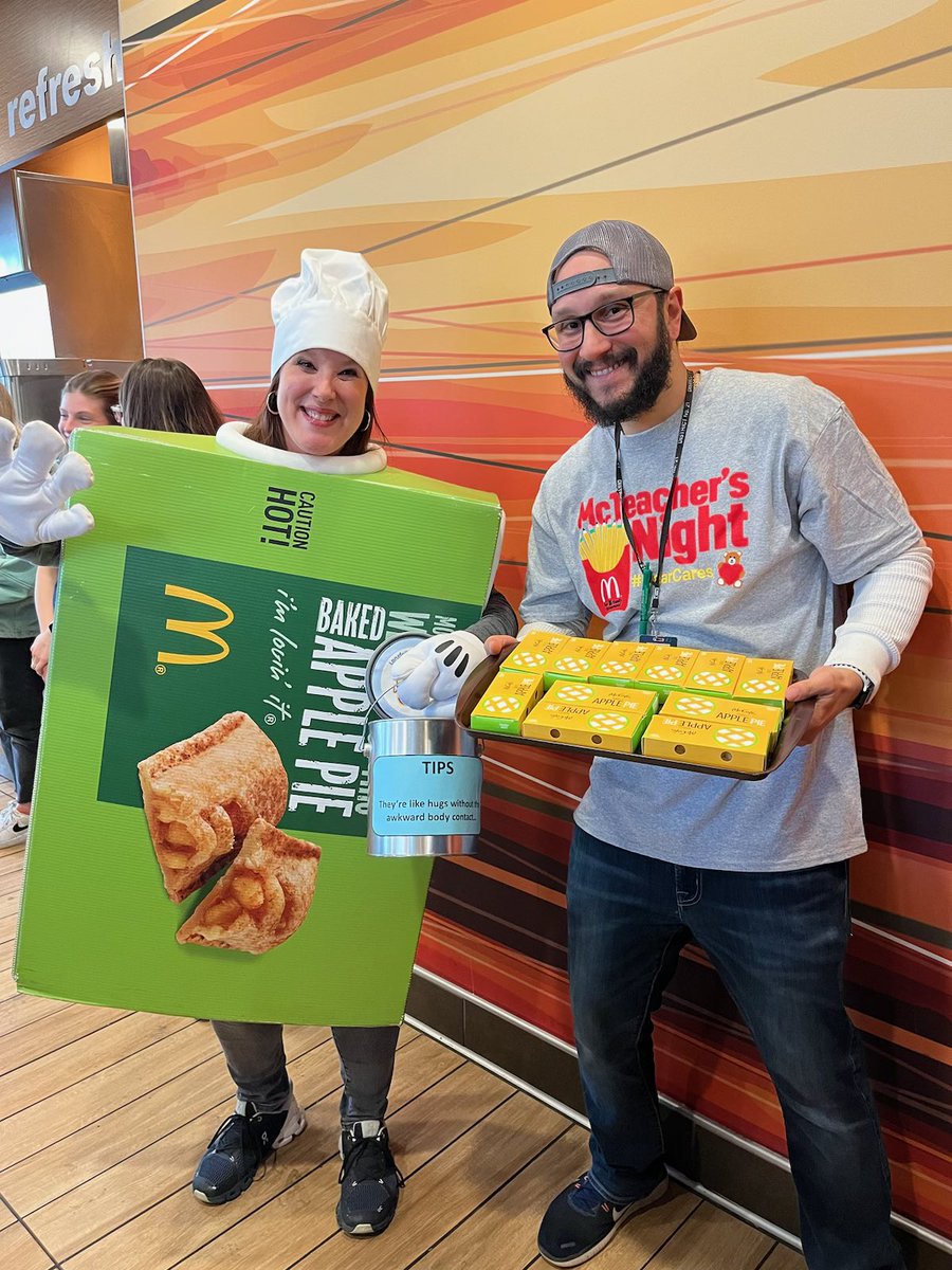 21longfellow's tweet photo. Ba-da-BAH BAH BAH we loved McTeacher’s night and loved seeing all our Longhorns this evening! Great time as always!! 🍔🍟🍦🥧 #21learns https://t.co/yJyybF7Tay