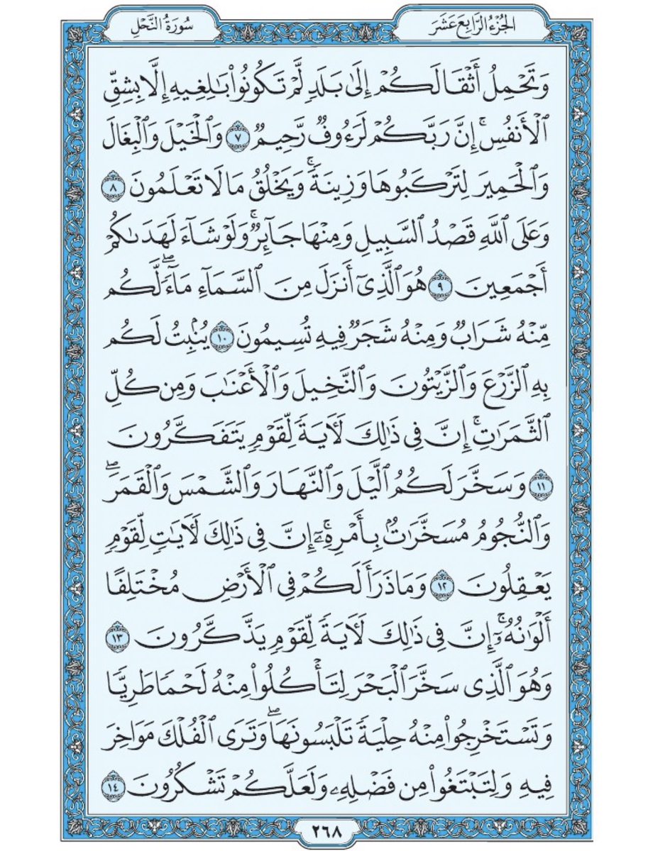 Holy_Quran4's tweet photo. صفحة من القرآن يومياً
كفيلة بأن تبعدك عن هجره 
واتكفل انا بتنزيلها يوميا إن شاء الله 
من الآية ٧ الى الآية ١٤ من سورة النحل https://t.co/1ONsOtIpL7