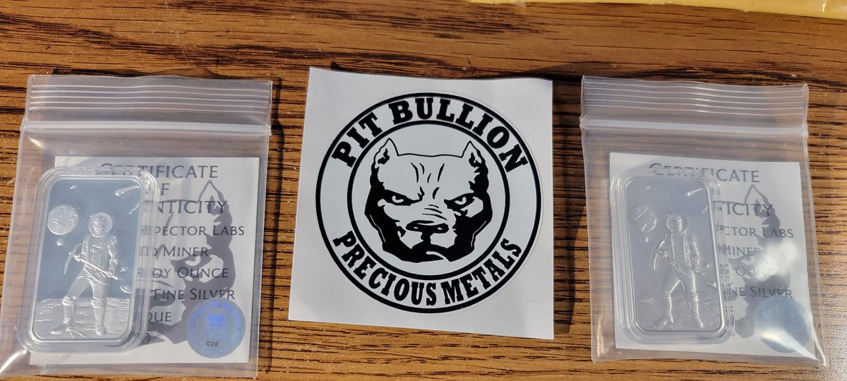 I am so happy to receieve my Prospector Labs NFT set of 2  -  1 oz silver bullion collector bars 1 of only 100 sets from a Prospector Labs Raffle!! So beautiful!!! I Love Prospector Labs!!! 
#prospectorlabs <a href="/prospectorlabs/">Prospector Labs</a>