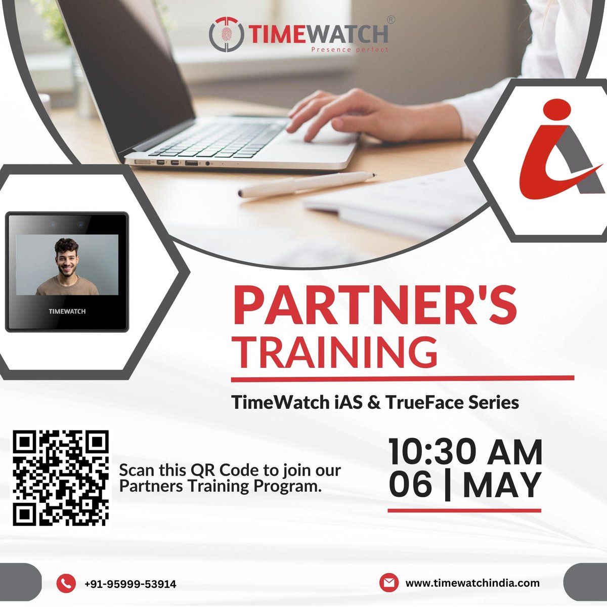 timewatchbiome's tweet photo. TimeWatch invites to join our exclusive partner training program! 06th | May | 2023
Contact us for more information
https://t.co/yR4mti0rAa
sales@timewatchindia.com
+91-9599953923
#timewatch #Biometrics #technology #security #partnertraining #jointraining https://t.co/H4Fi9PSLv0