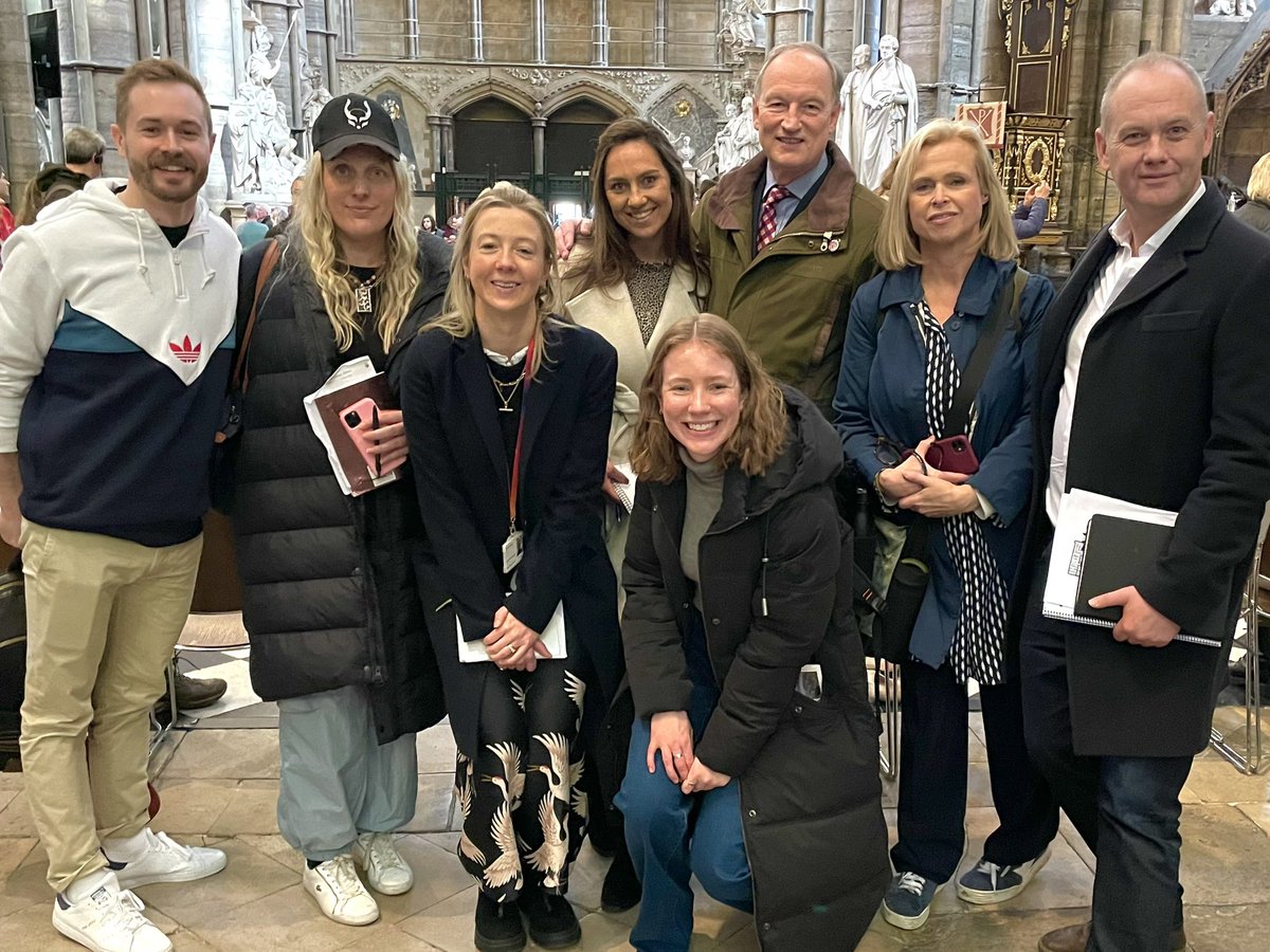 Just a few days until the #Coronation - here’s some of the @SkyNews team at Westminster Abbey with our Royal Events commentator @AlastairBruce_ who will providing our commentary on the big day… 👑 #KingCharles #KingCharlesCoronation #KingCharlesIII #SkyNews