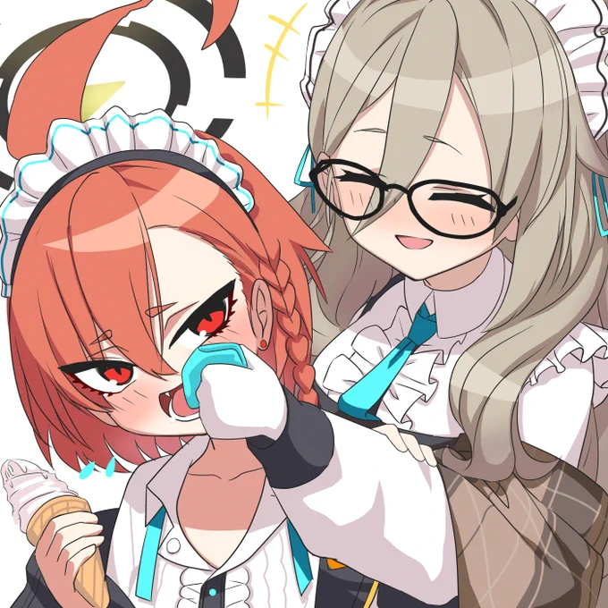 ネルとごきげんなアカネ #ブルアカ