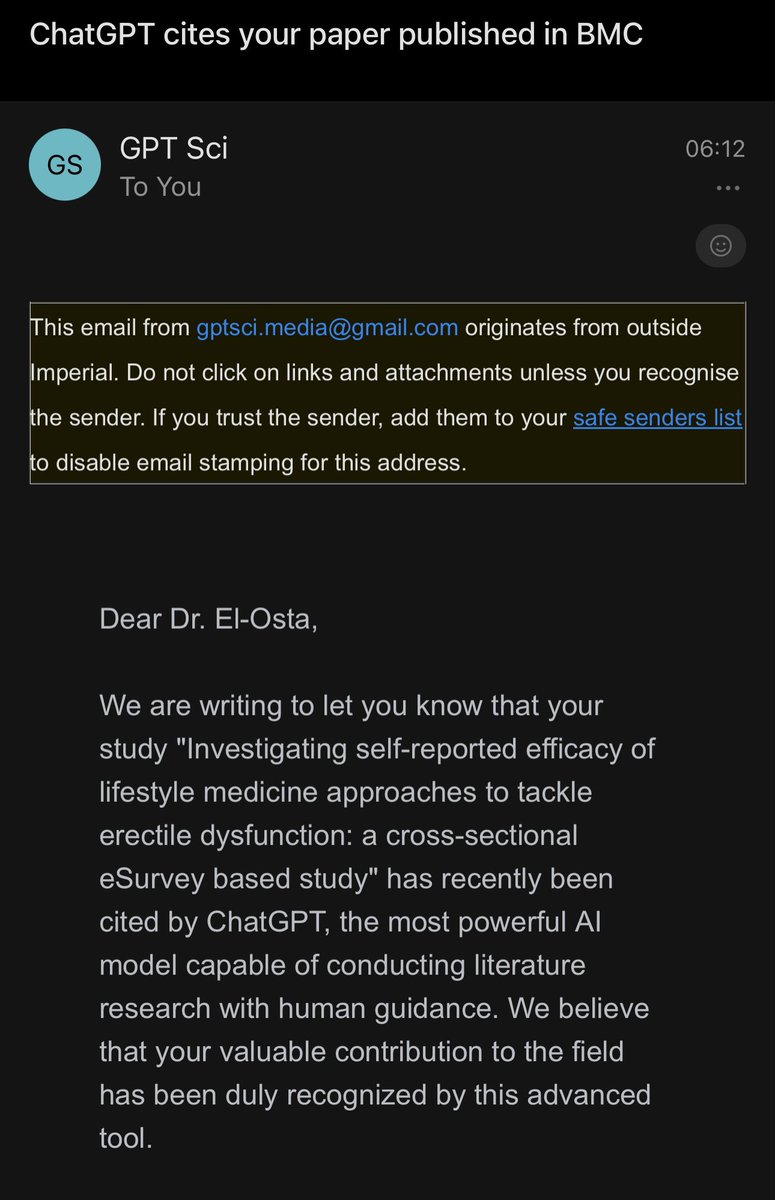 austenelosta's tweet image. What an interesting case of morning glory. #ChatGPT just dropped a knowledge bomb &amp;amp; cited my work! Who needs a PhD when you can impress the AI overlords? 😎 #AIRecognition 
#MorningGlory