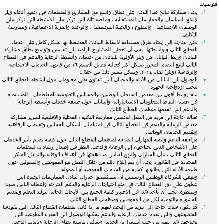 #دراسات #بحوث
اطلعت على تقرير مشروع بحثي بريطاني عن (فهم دور وتأثير القطاع الثالث في تقديم خدمات الرعاية الصحية والدعم)
صادر في عام 2021
وتم إعداده بطلب من (Social Care Wales) ، وقام بتنفيذه مركز ويلز التعاوني بالشراكة مع طرف آخر
أداة الدراسة كانت الاستبيان، ووصلت الاستجابات من