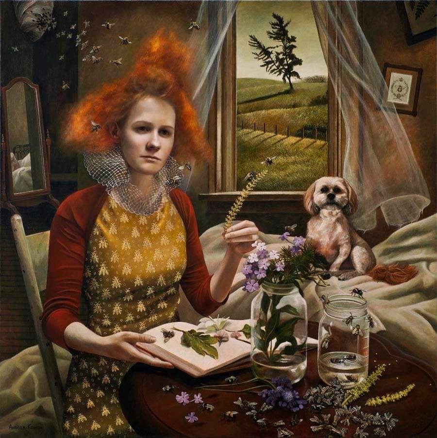 JaneImaginari's tweet photo. “The privilege of a lifetime is to become who you truly are.” 
Carl Gustav Jung

Andrea Kowch - Queens Court, 2013.

Credit: Ravenous Butterflies on Facebook. https://t.co/2hZL2vBDdU