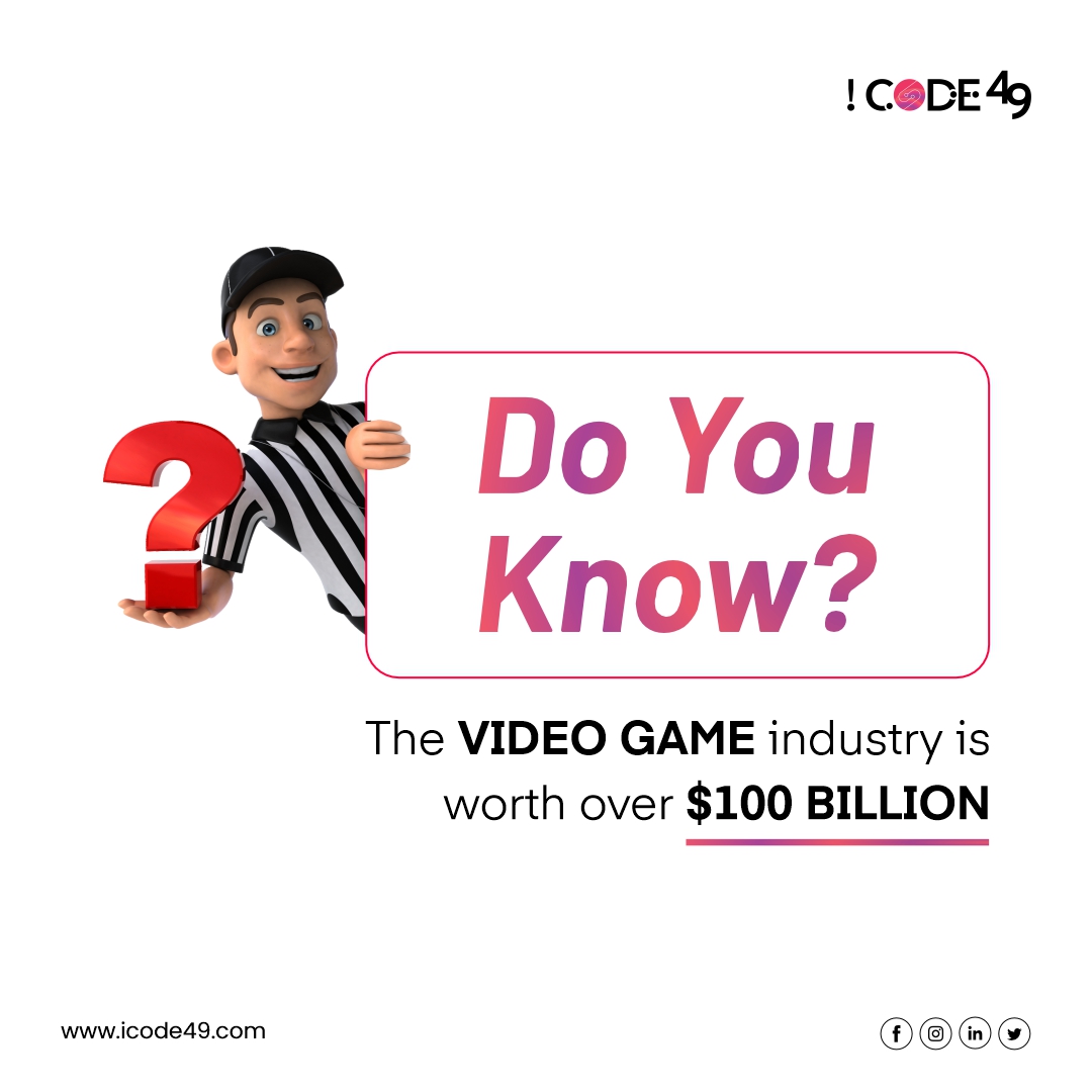 icode49's tweet image. The video game industry has grown significantly in recent years, with an estimated worth of $184 billion, the demand for talented and innovative video game designers is higher than ever.
👉 icode49.com
.
.
#gameindustry #gaming #augmentedreality #streaming