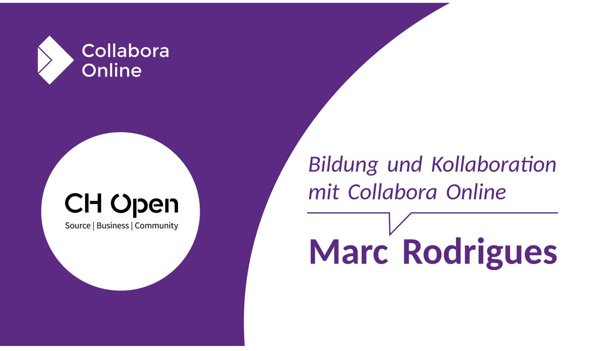 🇩🇪 Wir freuen uns auf den #OpenEducationDay von <a href="/CH_Open/">CH Open</a> an der <a href="/PHBern_ch/">PHBern</a>. Verpassen dort am Samstagvormittag nicht unseren Vortrag „𝗕𝗶𝗹𝗱𝘂𝗻𝗴 𝘂𝗻𝗱 𝗞𝗼𝗹𝗹𝗮𝗯𝗼𝗿𝗮𝘁𝗶𝗼𝗻 𝗺𝗶𝘁 #CollaboraOnline“.

🎓 openeducationday.ch/programm-2023/… 

#opensource #bildung #kollaboration #bern
