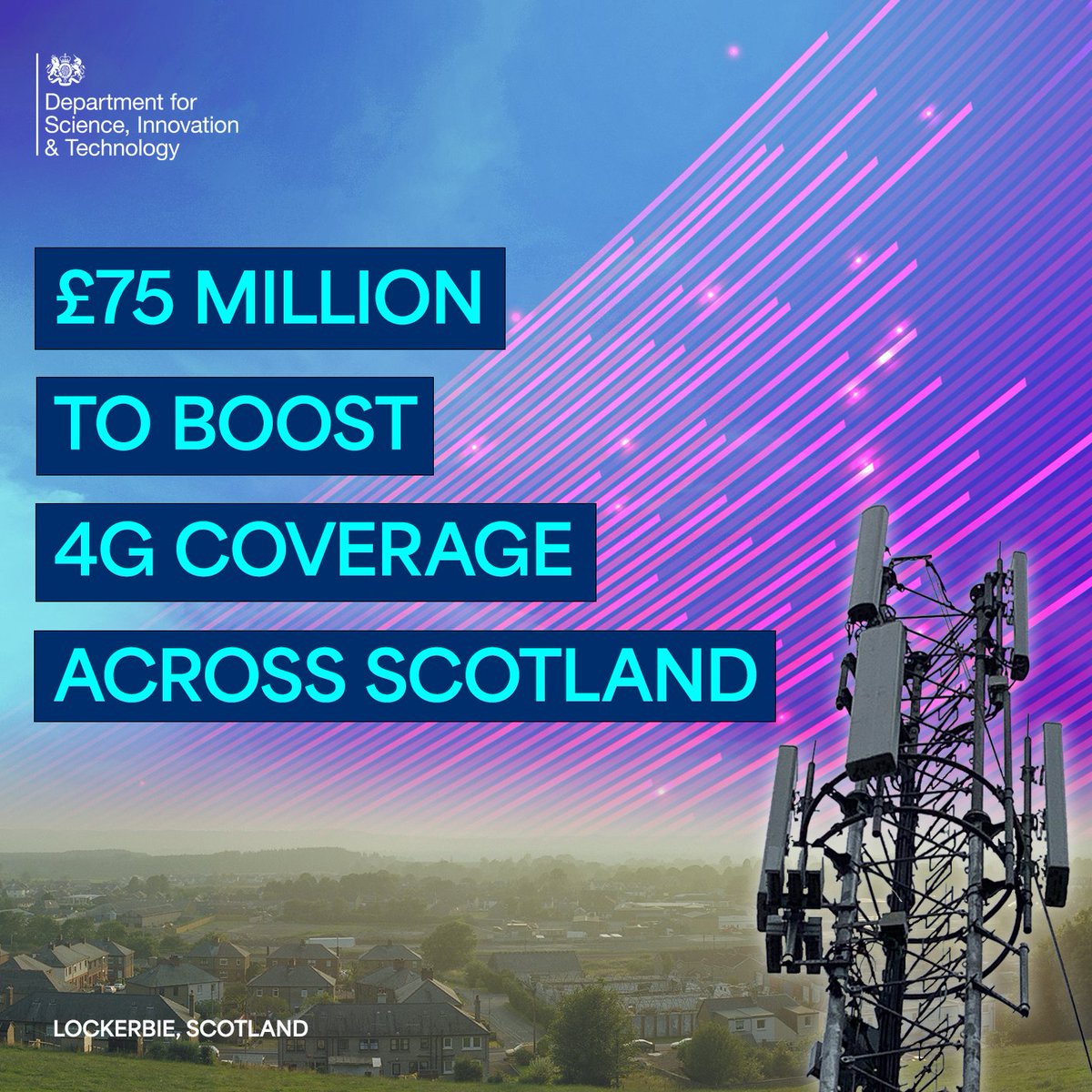 4G mobile phone coverage is being transformed in rural parts of Scotland - thanks to £75 million of investment.

Lockerbie is just the start. 
120 more mast upgrades are planned in Scotland as part of the UK government's £1 billion Shared Rural Network.

gov.uk/government/new…