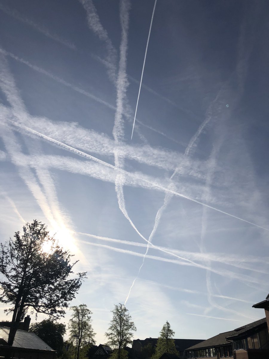 mr_king_herod's tweet photo. Look at the fooking state of this in Cheshire at 07:30 this morning. The first time in weeks we have a clear sky & the bastards are out. These monsters in government are determined to harm everyone. EVIL BASTARDS @joanybaby77 @frankyclarke @Chemtrail101 @JohnLam55787802 https://t.co/IVuoHcS28o
