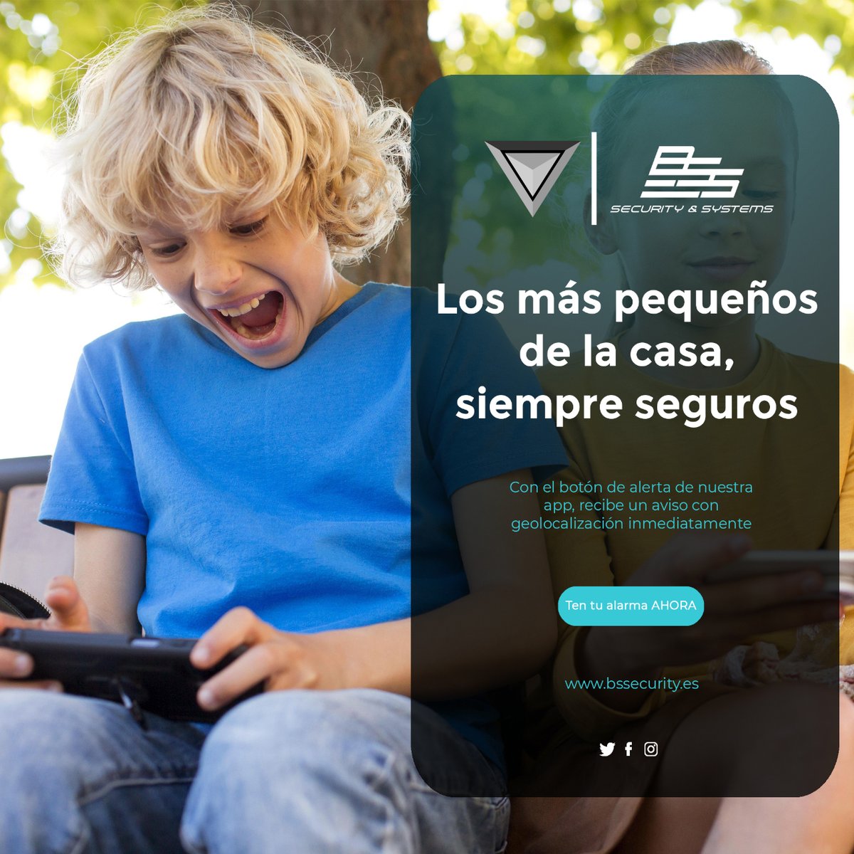 BSS_Esp's tweet photo. La seguridad de nuestros niños es lo más importante 🛡️🧒👶

Pequeñas acciones pueden marcar la diferencia, y con un sólo toque pueden avisar inmediatamente a CRA de su posicionamiento 📍

Conoce más 👉 https://t.co/e1e6deDi3j

#ConTotalSeguridad #FelizMiércoles https://t.co/EVBdI5mFud