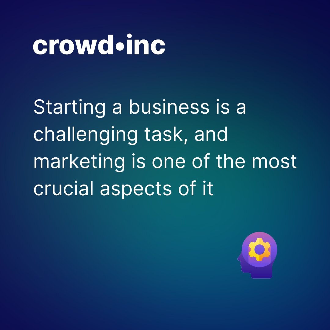 crowdinc_'s tweet photo. Starting a business is a challenging task, and marketing is one of the most crucial aspects of it

https://t.co/2Ikdr5WjBM

#Crowdinc #StartUp #Web3 #Metaverse #Fintech #CrowdBlog https://t.co/vDLhwymO9S