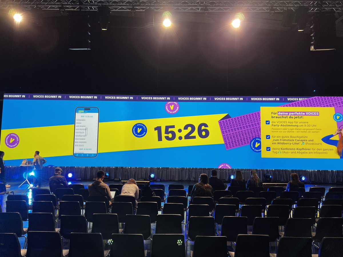 Gleich geht‘s los! Die #voices23 verspricht zwei Tage News, Insights und Networking für alle, denen die Interne Kommunikation am Herzen liegt.