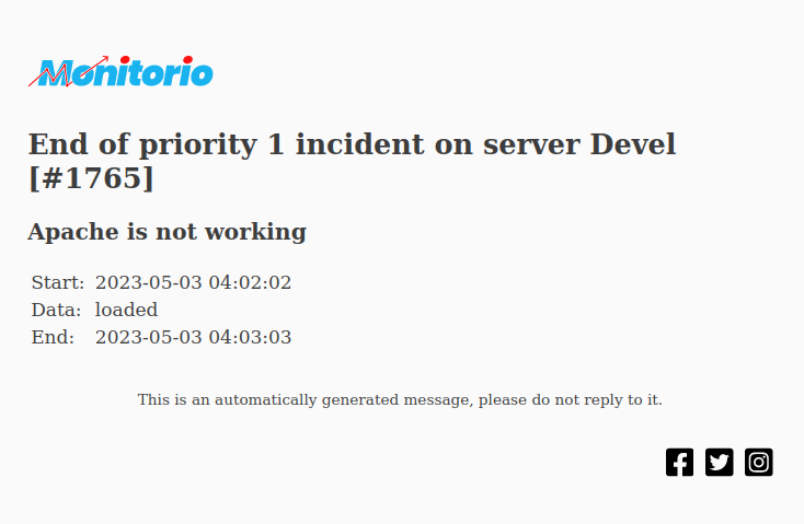 MonitorioEu's tweet photo. We've modified email notifications from @MonitorioEu about #server incidents so they can be better imported into your #software. https://t.co/nWeUJZjnzE
