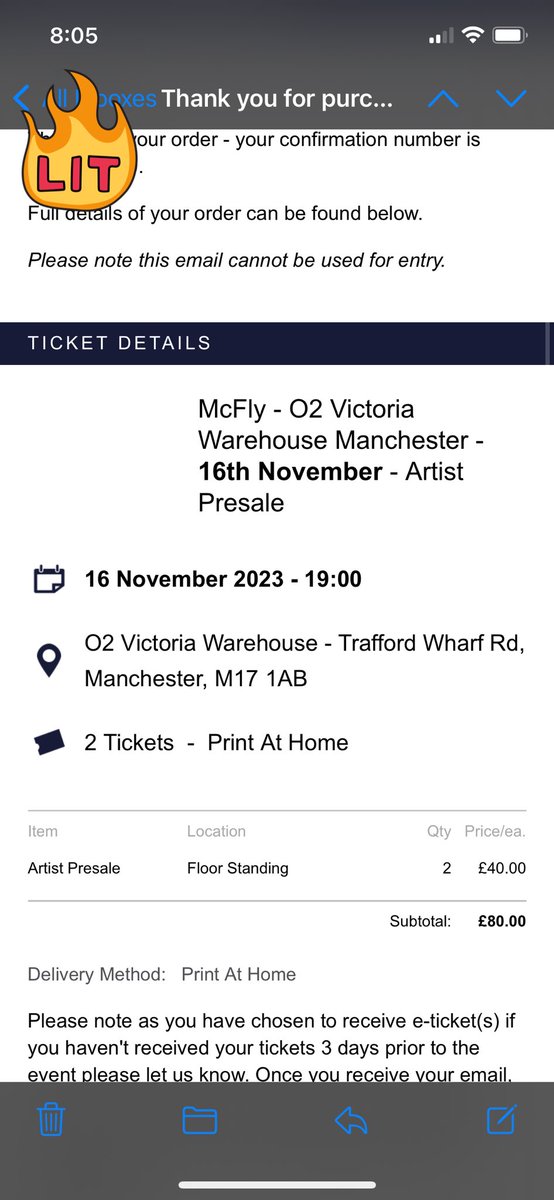 gemmapanter0's tweet photo. @mcflymusic see you in November 🎸🎸🎸 https://t.co/s5mduJxEYS